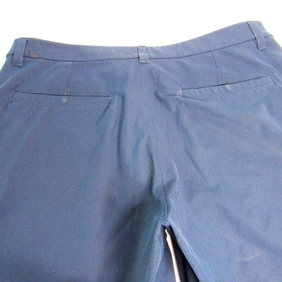 LULULEMON  Navy,Flat Front Shorts Size 34" Waist - Picture 4 of 9